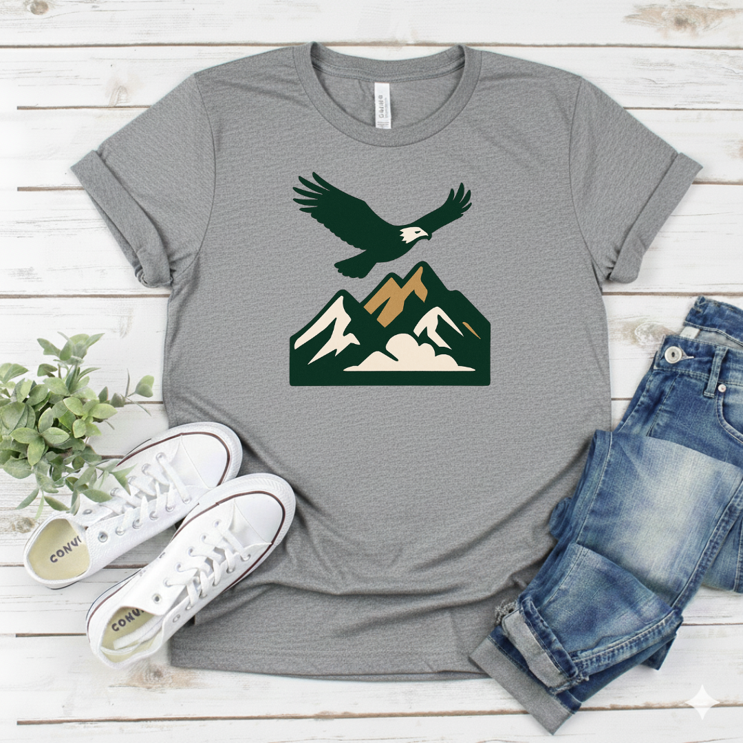 Printify T-Shirt Sport Grey / S Eagle Mountain Graphic T-Shirt Eagle Mountain Graphic T-Shirt