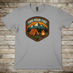 Printify T-Shirt Sport Grey / S Find Your Fire Camping T-Shirt Find Your Fire Camping T-Shirt