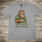 Printify T-Shirt Sport Grey / S First Coffee T-Shirt First Coffee T-Shirt