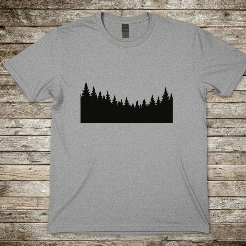 Printify T-Shirt Sport Grey / S Forest Silhouette T-Shirt Forest Silhouette T-Shirt