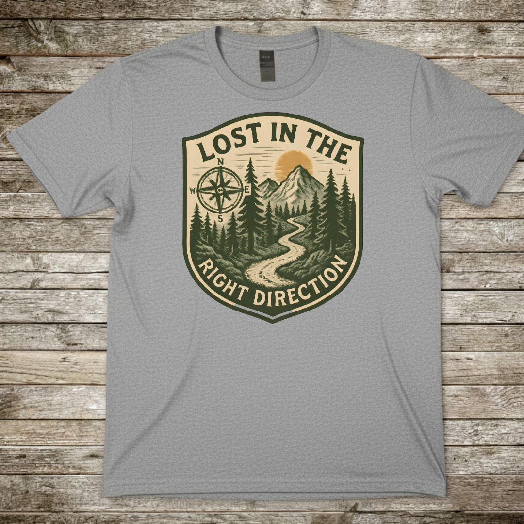 Printify T-Shirt Sport Grey / S "Lost in the Right Direction" T-Shirt "Lost in the Right Direction" T-Shirt