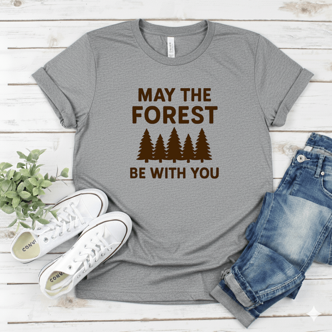Printify T-Shirt Sport Grey / S May The Forest Be With You T-Shirt May The Forest Be With You T-Shirt