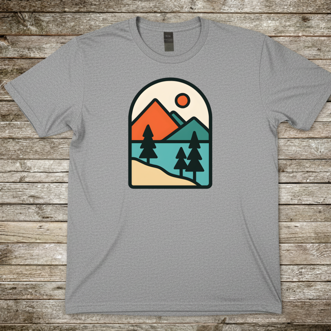 Printify T-Shirt Sport Grey / S Mountain Sunrise T-Shirt Mountain Sunrise T-Shirt