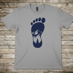 Printify T-Shirt Sport Grey / S Mountain Trail Footprint T-Shirt Mountain Trail Footprint T-Shirt