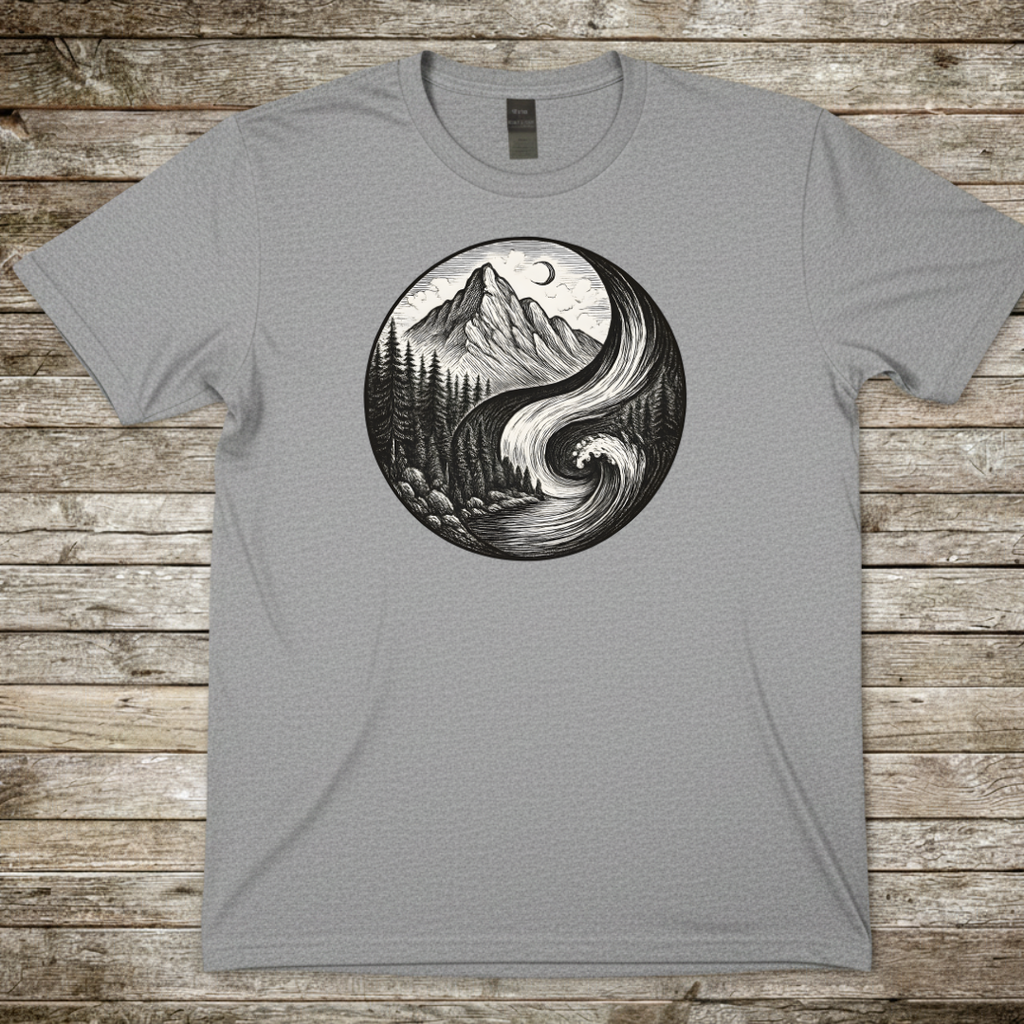Printify T-Shirt Sport Grey / S Mountain & Wave T-Shirt Mountain & Wave T-Shirt