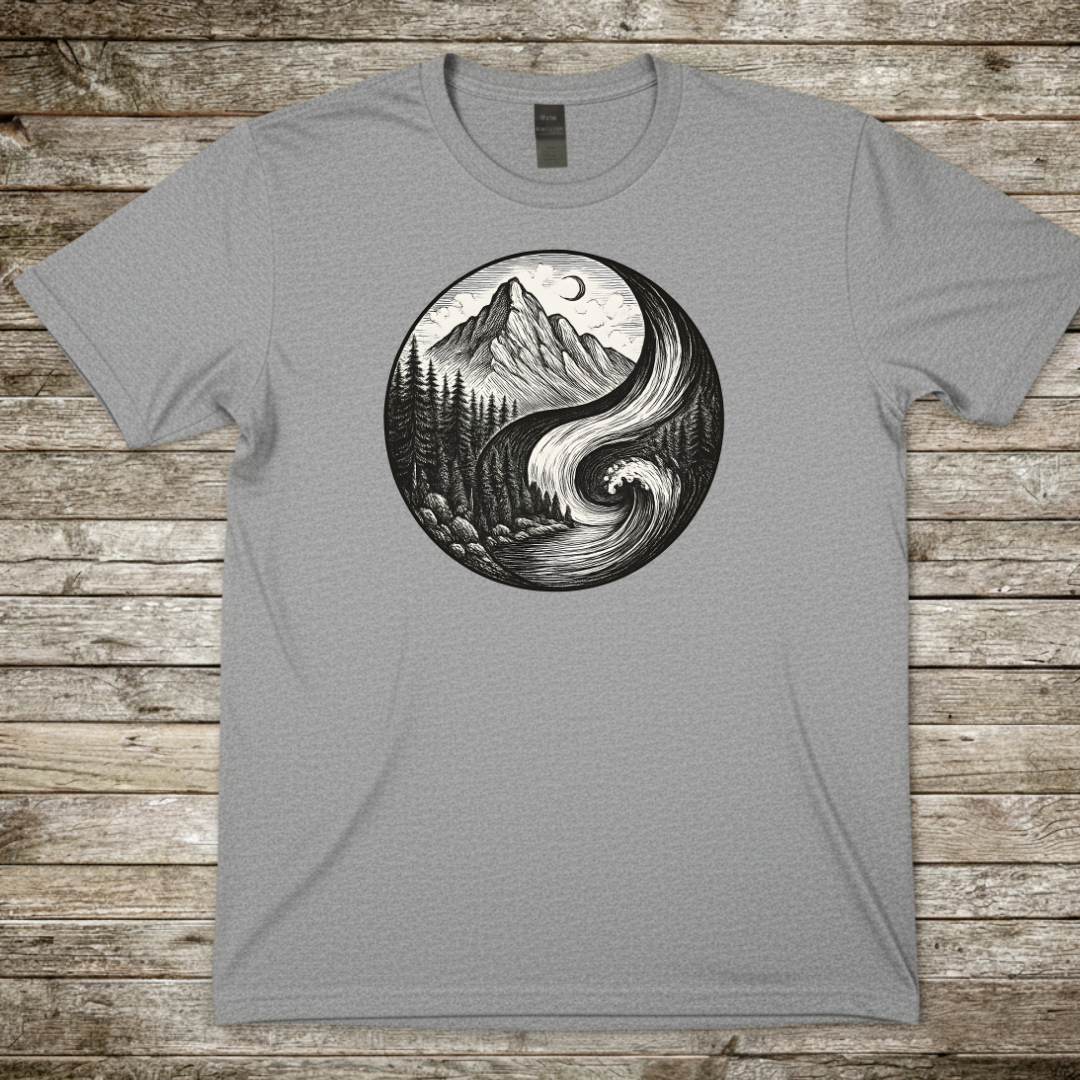Printify T-Shirt Sport Grey / S Mountain & Wave T-Shirt Mountain & Wave T-Shirt