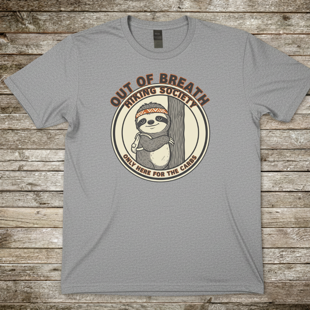 Printify T-Shirt Sport Grey / S Out of Breath T-Shirt Out of Breath T-Shirt
