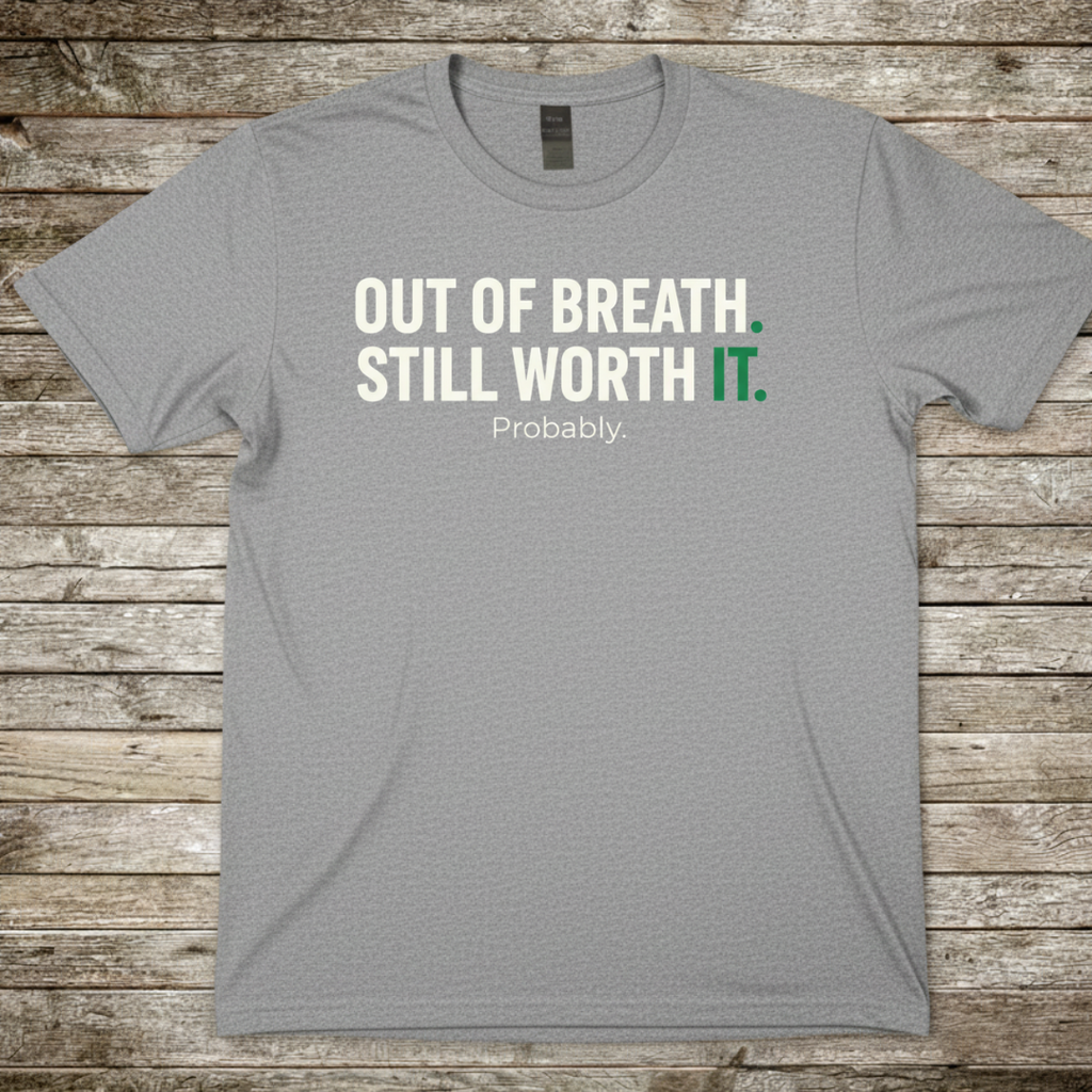 Printify T-Shirt Sport Grey / S Out Of Breath T-Shirt Out Of Breath T-Shirt