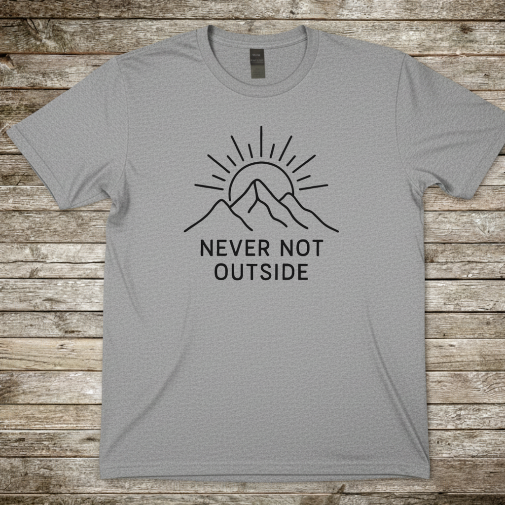 Printify T-Shirt Sport Grey / S Outdoor Mountain T-Shirt Outdoor Mountain T-Shirt