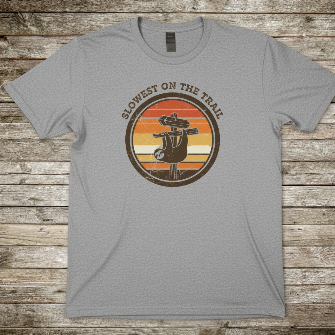 Printify T-Shirt Sport Grey / S Slowest On The Trail T-Shirt Slowest On The Trail T-Shirt