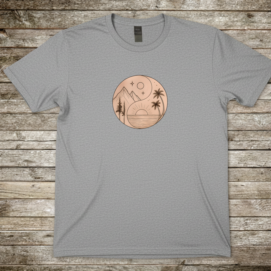 Printify T-Shirt Sport Grey / S Sunset Landscape T-Shirt Sunset Landscape T-Shirt