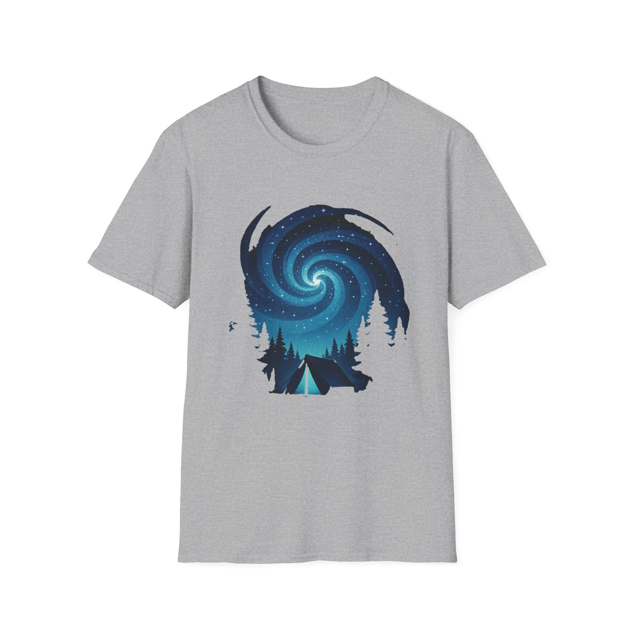 Printify T-Shirt Sport Grey / S Swirling Galaxy Tent Graphic Swirling Galaxy Tent Graphic