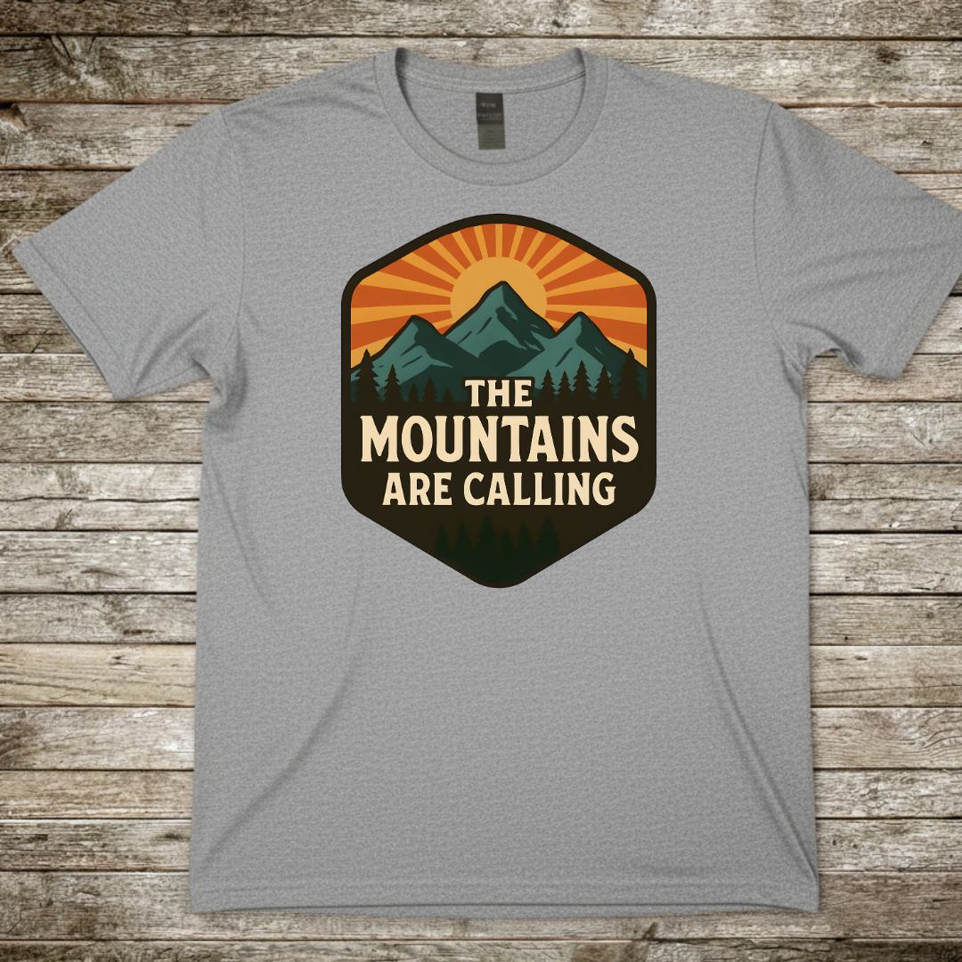 Printify T-Shirt Sport Grey / S The Mountains Are Calling T-Shirt The Mountains Are Calling T-Shirt