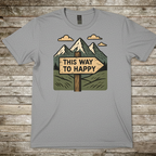Printify T-Shirt Sport Grey / S "This Way To Happy" T-Shirt "This Way To Happy" T-Shirt