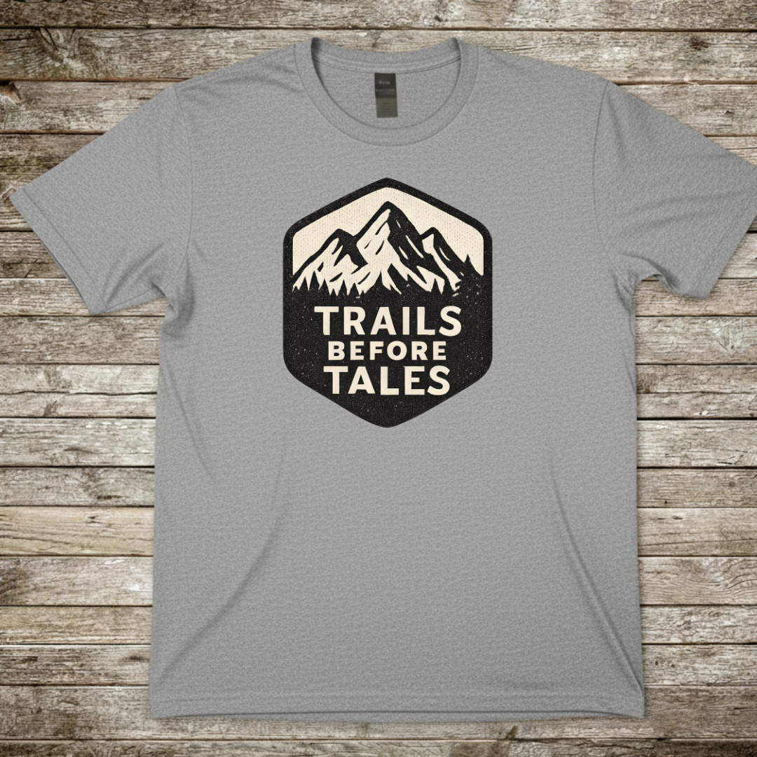 Printify T-Shirt Sport Grey / S Trails Before Tales T-Shirt Trails Before Tales T-Shirt