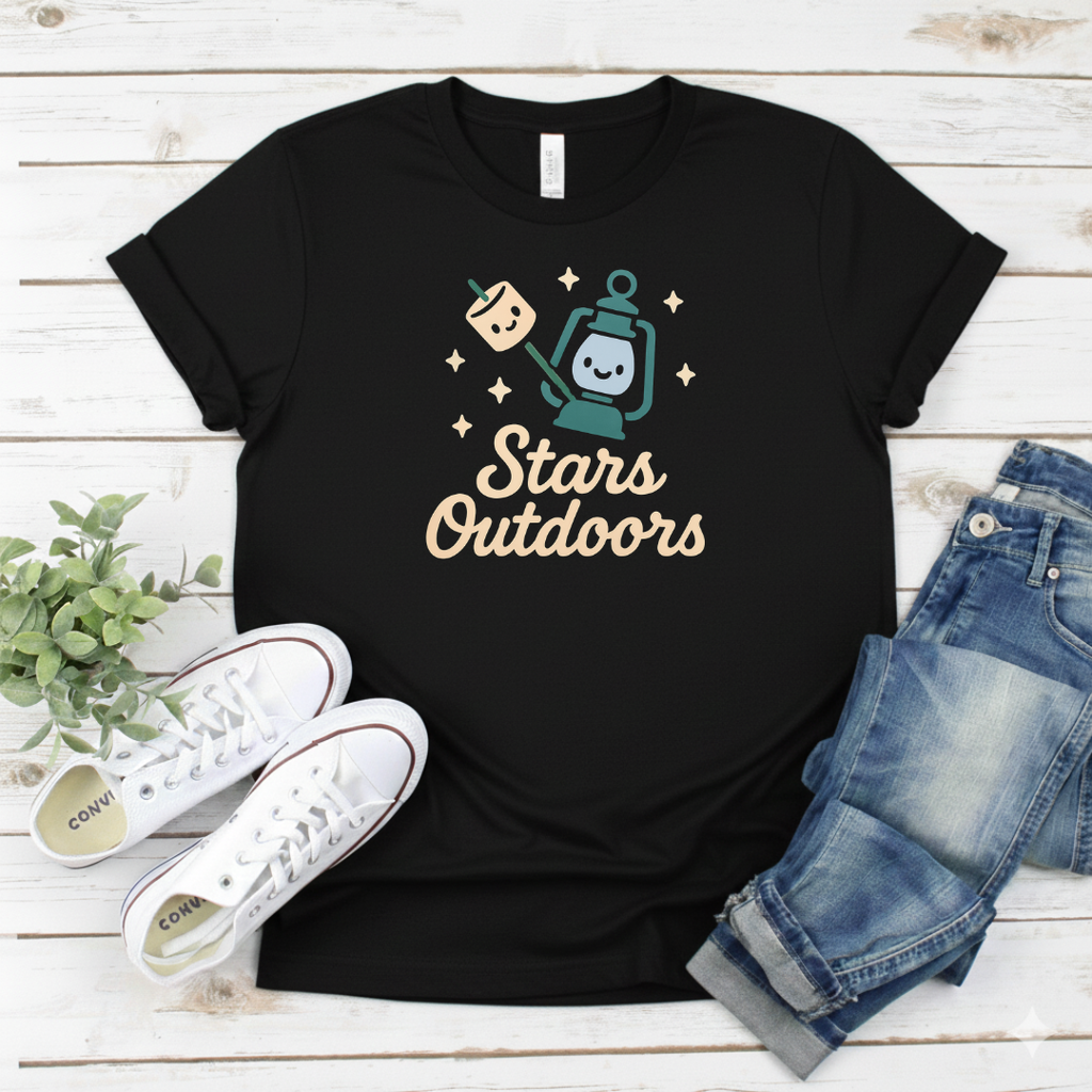 Printify T-Shirt "Stars Outdoors" "Stars Outdoors"