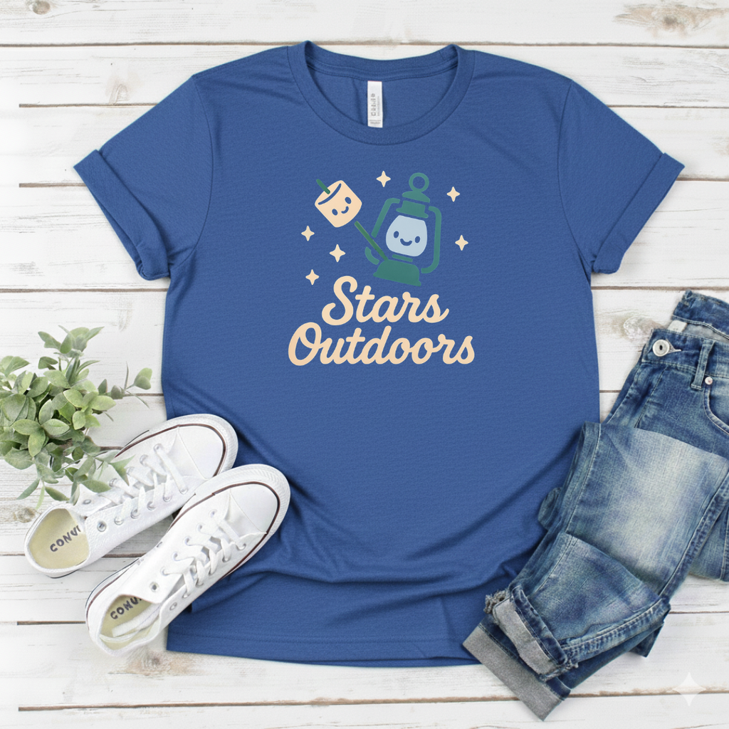 Printify T-Shirt "Stars Outdoors" "Stars Outdoors"