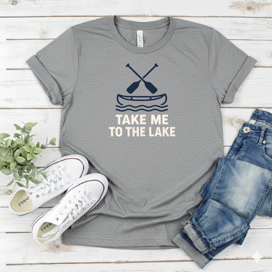 Printify T-Shirt Take Me to the Lake T-Shirt Take Me to the Lake T-Shirt