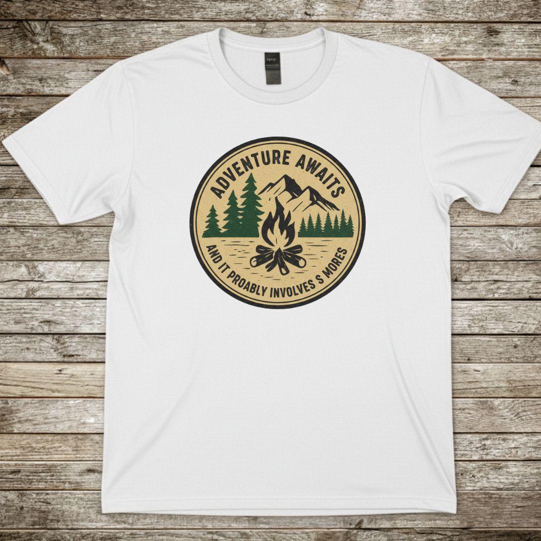Printify T-Shirt White / S Adventure Awaits T-Shirt Adventure Awaits T-Shirt