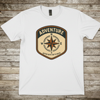 Printify T-Shirt White / S Adventure BadgeT-Shirt Adventure BadgeT-Shirt
