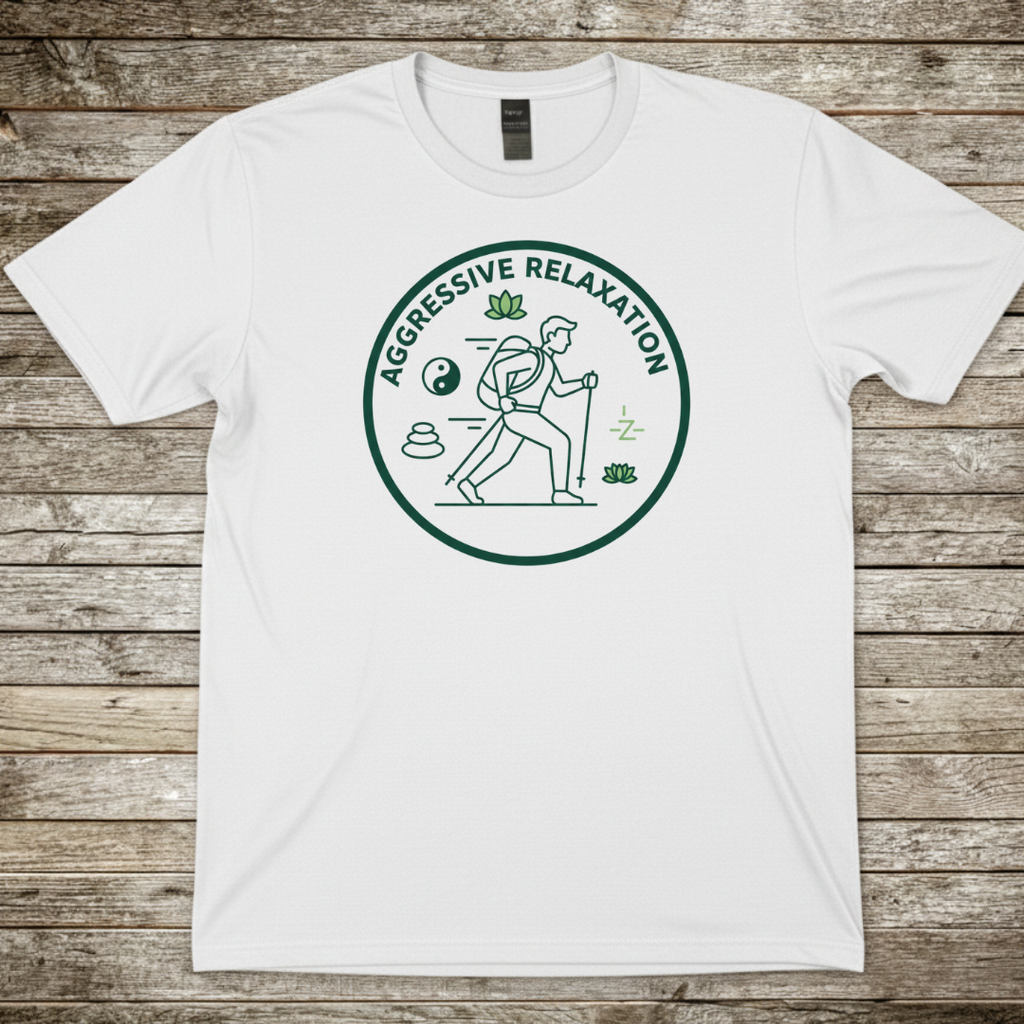 Printify T-Shirt White / S Aggressive Relaxation T-Shirt Aggressive Relaxation T-Shirt