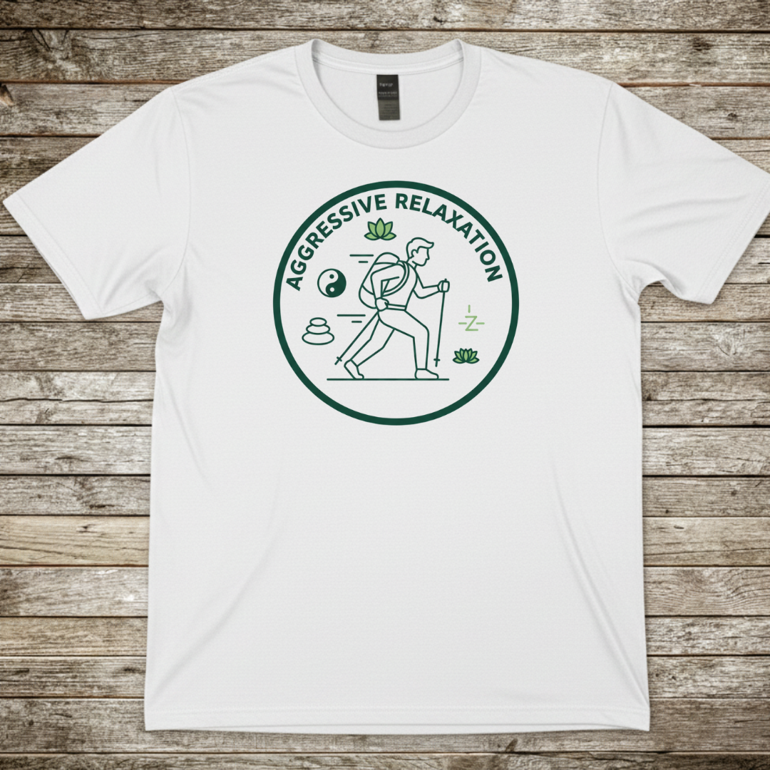 Printify T-Shirt White / S Aggressive Relaxation T-Shirt Aggressive Relaxation T-Shirt