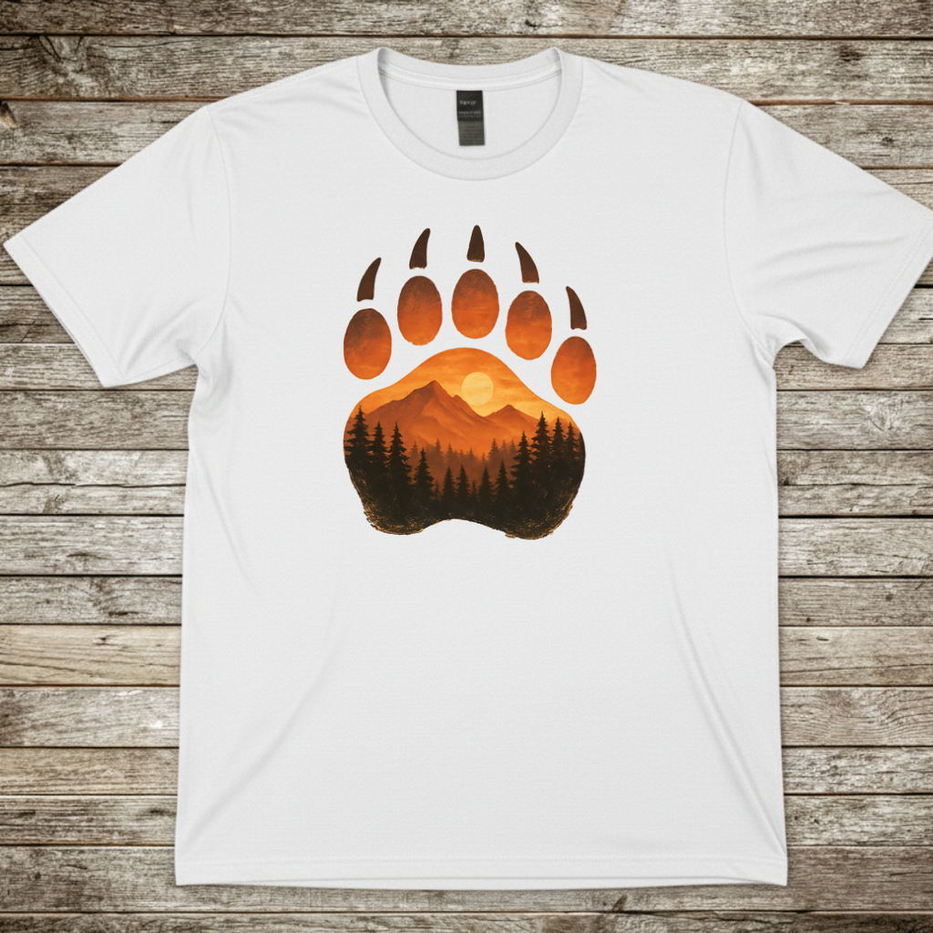 Printify T-Shirt White / S Bear Paw Mountain Sunset T-Shirt Bear Paw Mountain Sunset T-Shirt
