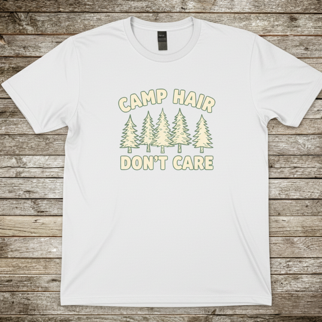Printify T-Shirt White / S Camp Hair Don't Care T-Shirt Camp Hair Don't Care T-Shirt