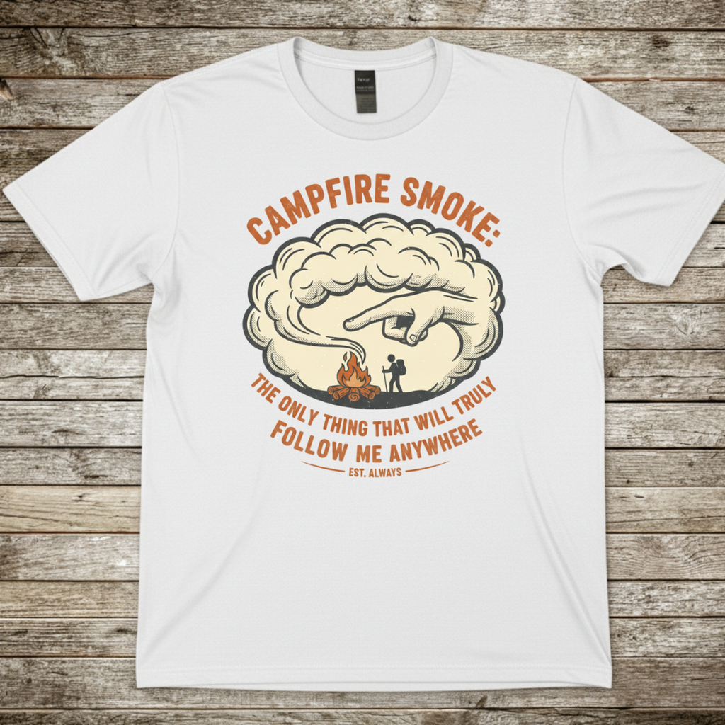 Printify T-Shirt White / S Campfire Smoke T-Shirt Campfire Smoke T-Shirt