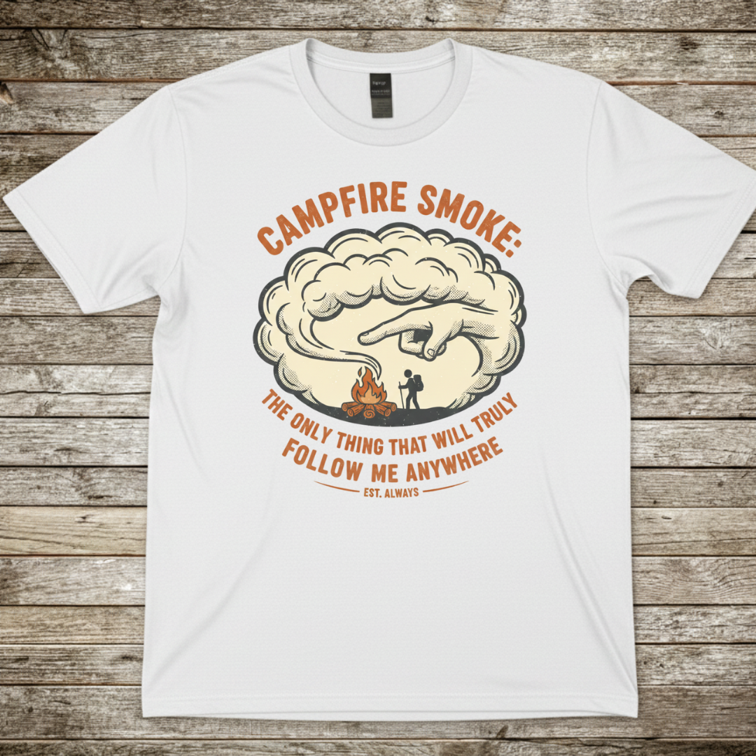 Printify T-Shirt White / S Campfire Smoke T-Shirt Campfire Smoke T-Shirt