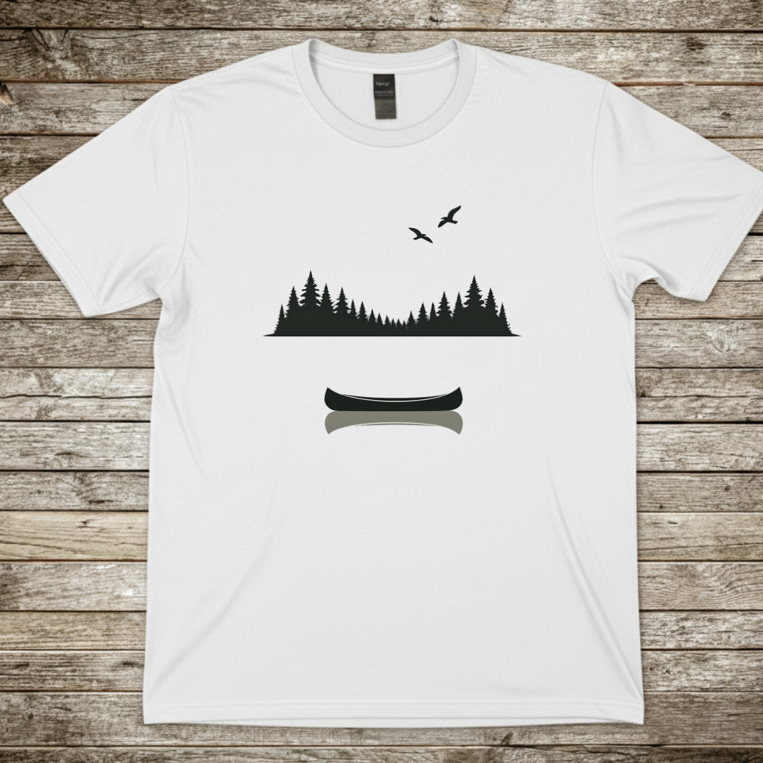 Printify T-Shirt White / S Canoe & Pines T‑Shirt Canoe & Pines T‑Shirt