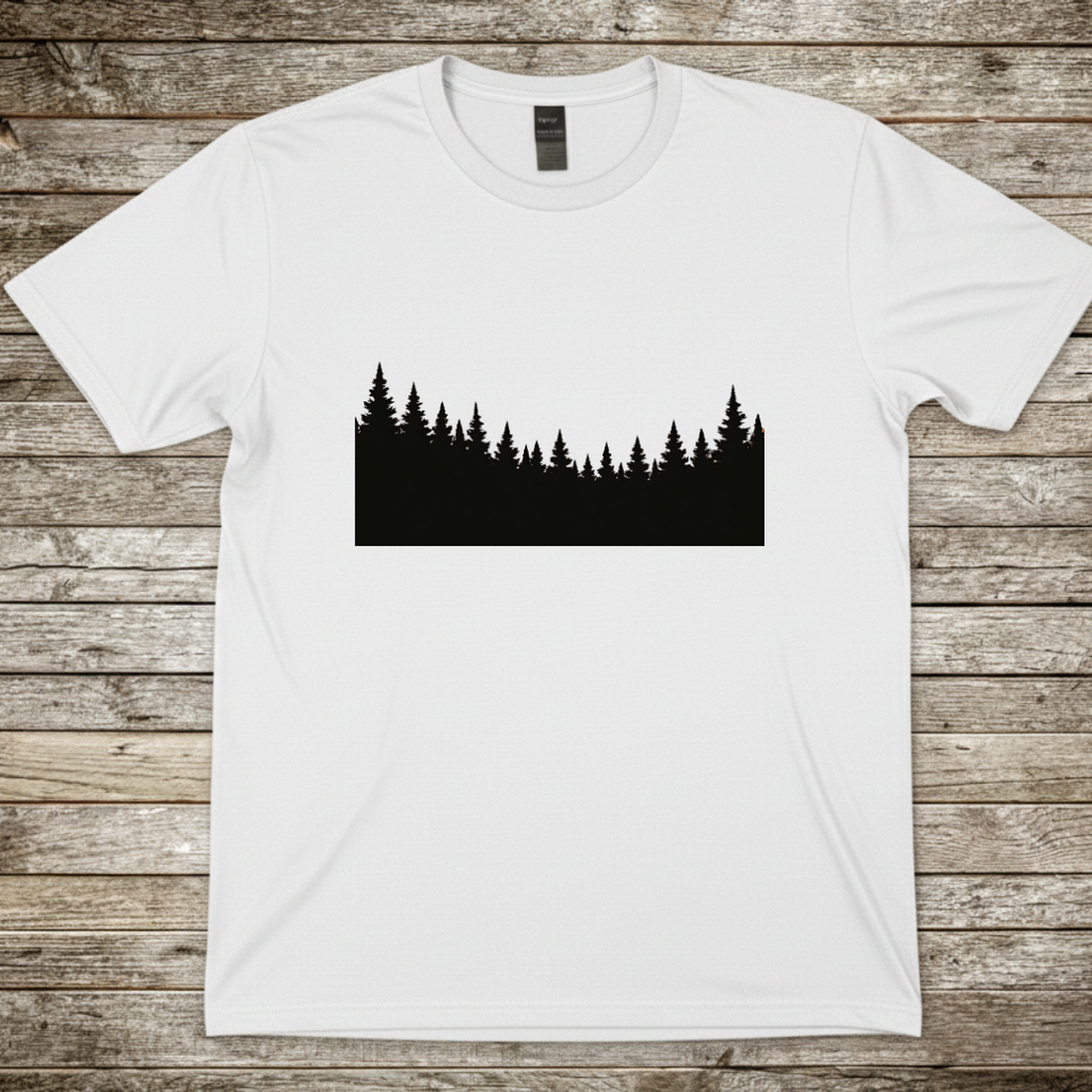 Printify T-Shirt White / S Forest Silhouette T-Shirt Forest Silhouette T-Shirt