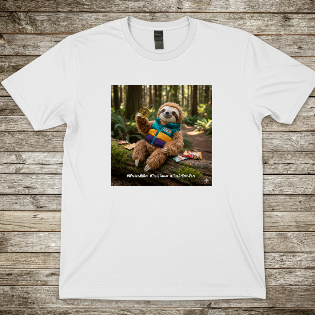 Printify T-Shirt White / S Happy Sloth T-Shirt Happy Sloth T-Shirt