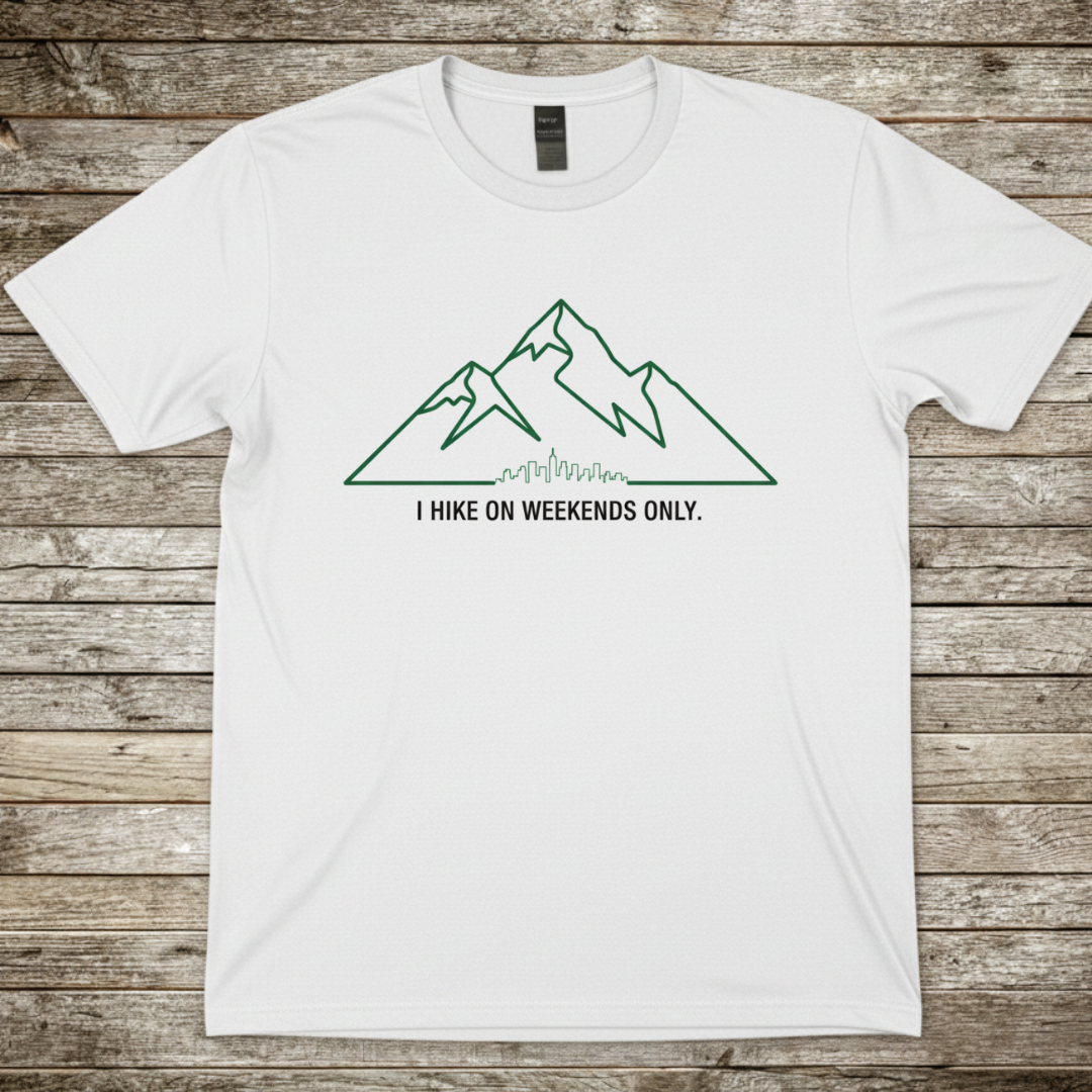 Printify T-Shirt White / S Hike On Weekends T-Shirts Hike On Weekends T-Shirts