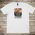 Printify T-Shirt White / S I Love Hiking I Love Hiking