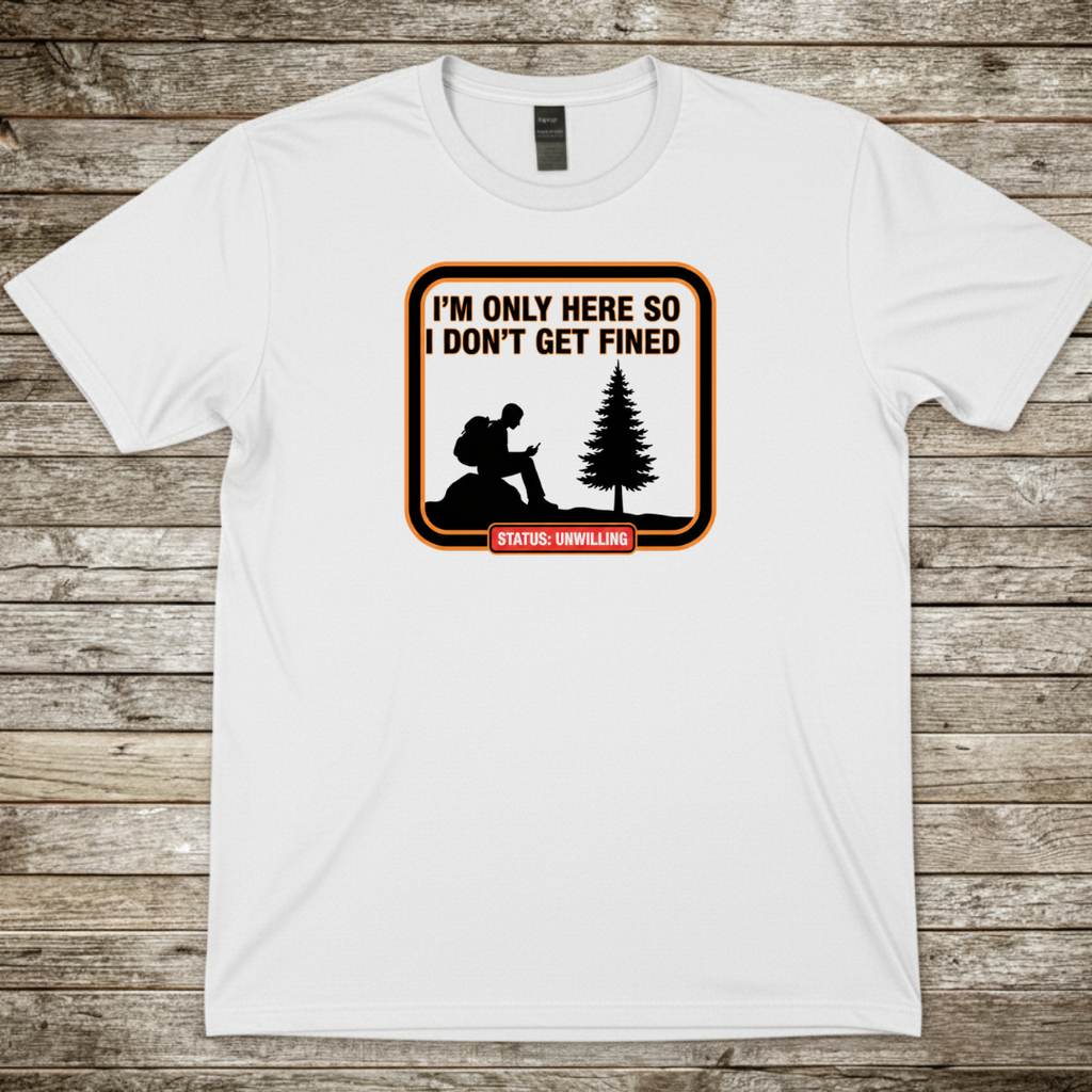 Printify T-Shirt White / S I'm Only Here T-Shirt I'm Only Here T-Shirt