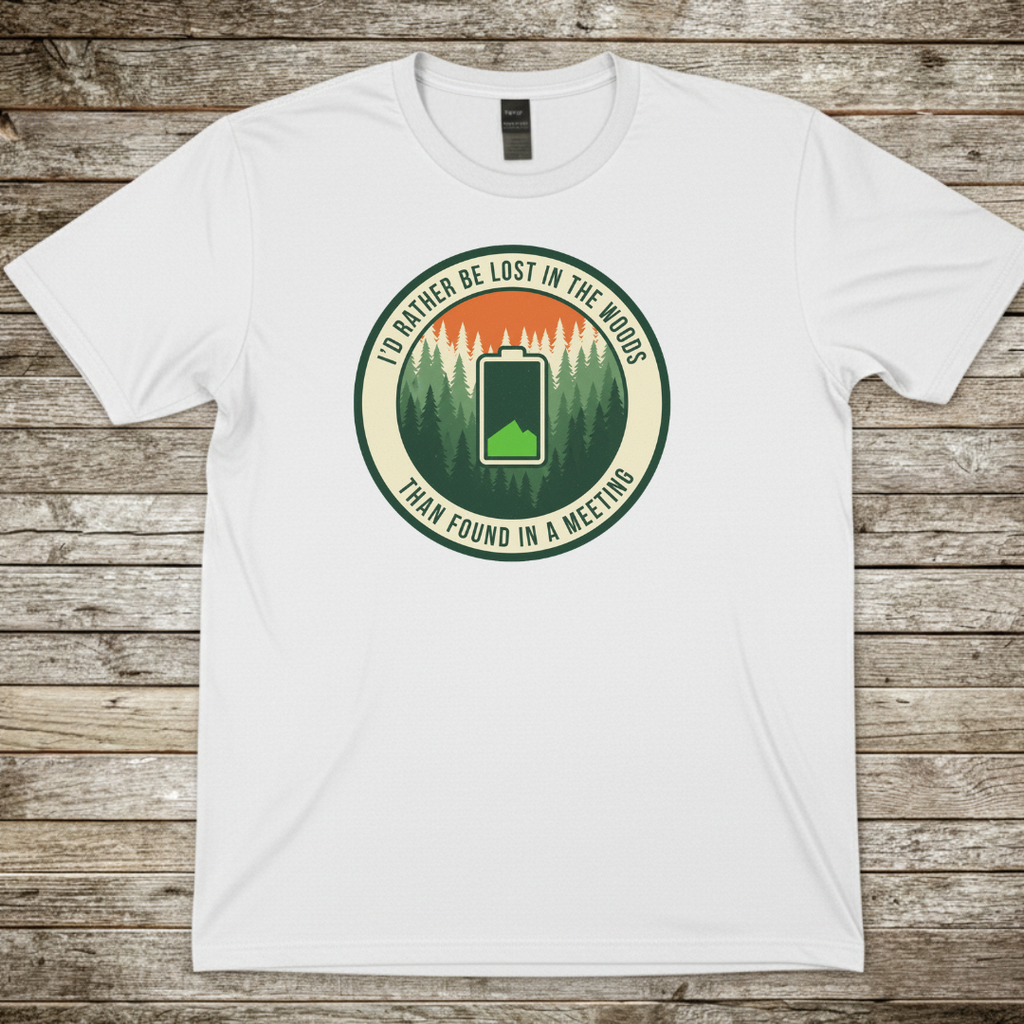 Printify T-Shirt White / S I Would Rather Be Lost T-Shirt I Would Rather Be Lost T-Shirt