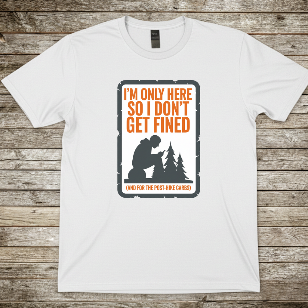 Printify T-Shirt White / S Im Only Here T-Shirt Im Only Here T-Shirt