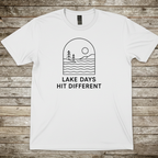 Printify T-Shirt White / S Lake Days Hit Different T-Shirt Lake Days Hit Different T-Shirt