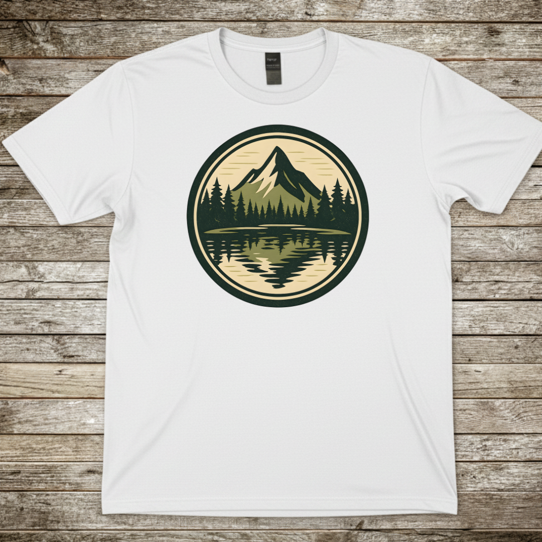 Printify T-Shirt White / S Mountain Lake T-Shirt Mountain Lake T-Shirt