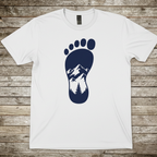 Printify T-Shirt White / S Mountain Trail Footprint T-Shirt Mountain Trail Footprint T-Shirt