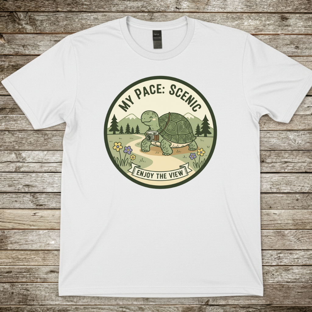 Printify T-Shirt White / S My Pace Scenic T-Shirt My Pace Scenic T-Shirt
