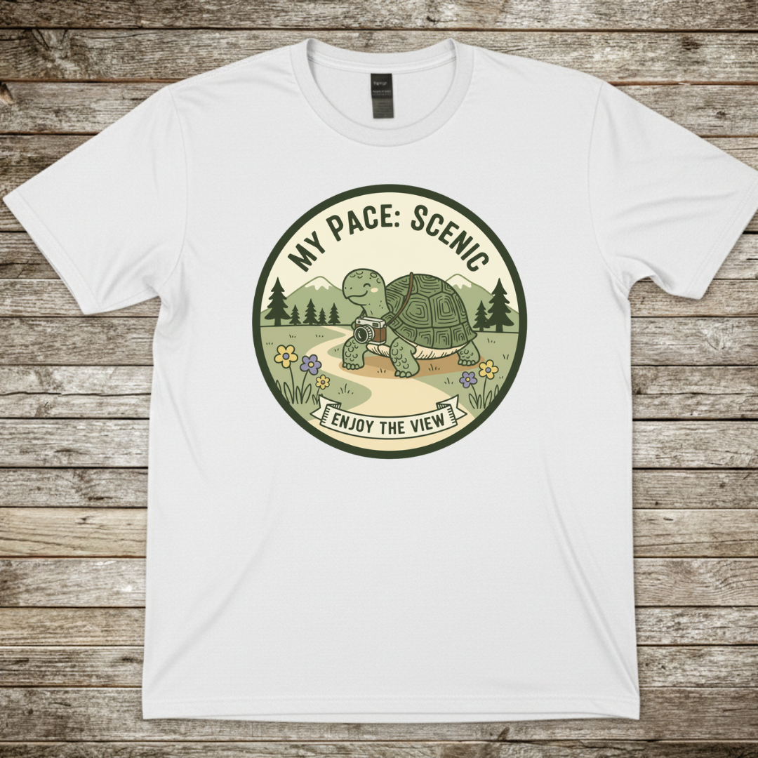 Printify T-Shirt White / S My Pace Scenic T-Shirt My Pace Scenic T-Shirt
