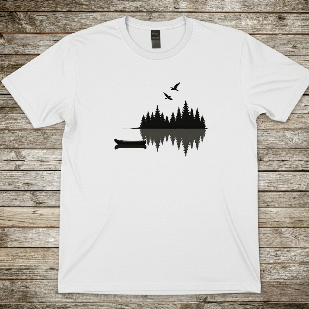 Printify T-Shirt White / S Nature Canoe T-Shirt Nature Canoe T-Shirt