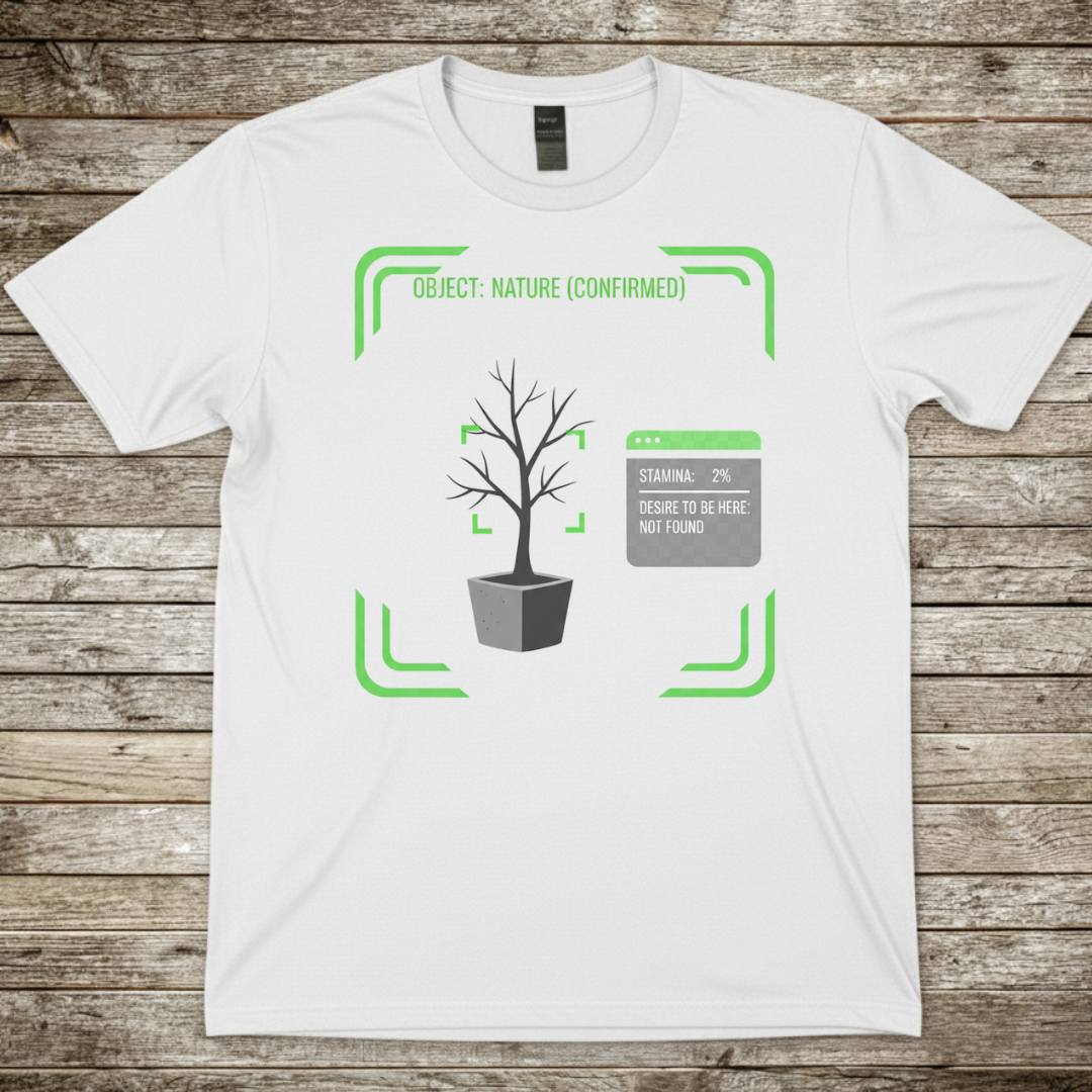 Printify T-Shirt White / S Nature Confirmed T-Shirt Nature Confirmed T-Shirt
