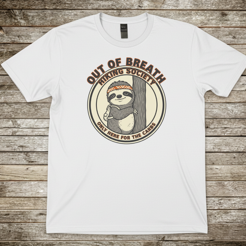 Printify T-Shirt White / S Out of Breath T-Shirt Out of Breath T-Shirt