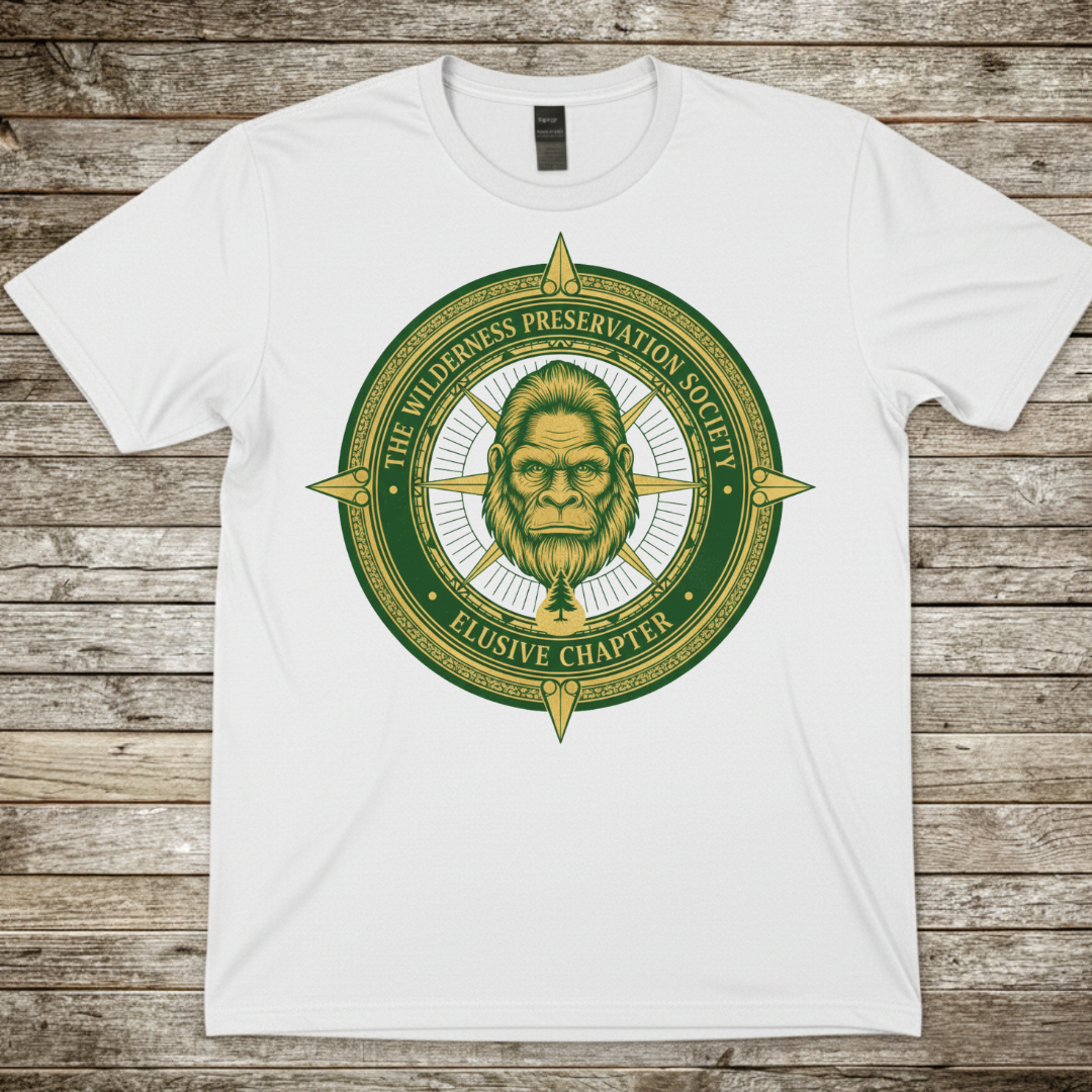 Printify T-Shirt White / S Sasquatch Compass Graphic T-Shirt Sasquatch Compass Graphic T-Shirt