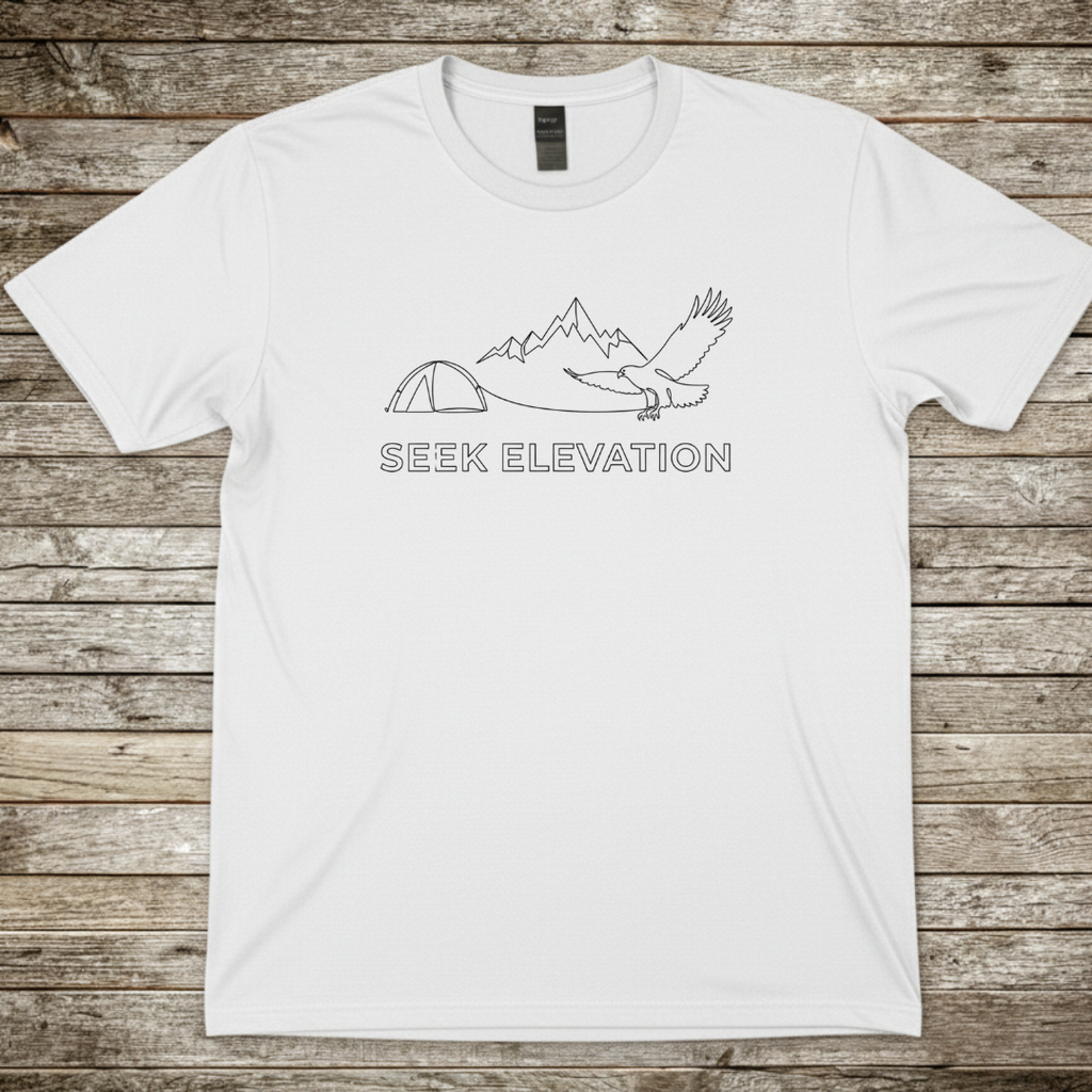 Printify T-Shirt White / S Seek Elevation T-Shirt Seek Elevation T-Shirt