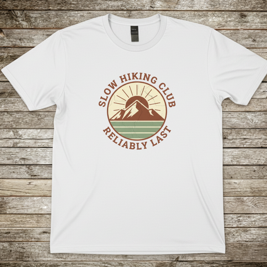 Printify T-Shirt White / S Slow Hiking Club T-Shirt Slow Hiking Club T-Shirt