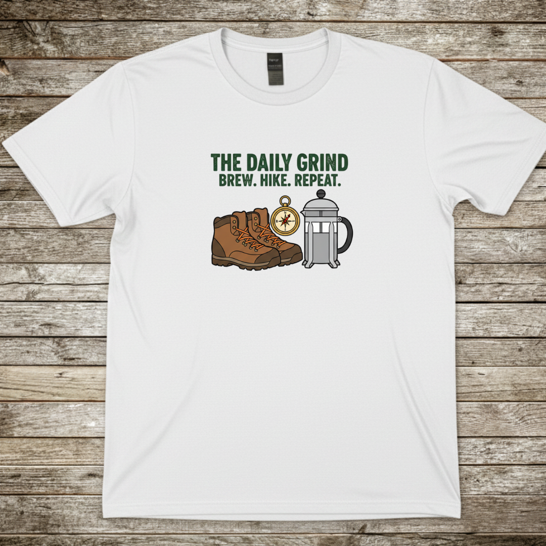 Printify T-Shirt White / S The Daily Grind T-Shirt The Daily Grind T-Shirt